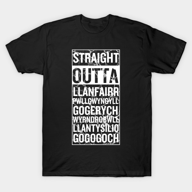 Llanfair PG, Straight Outta Llanfair T-Shirt by Teessential